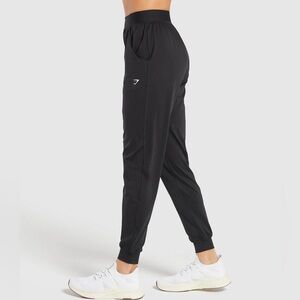 Gymshark Black High Waisted Joggers - Size Medium